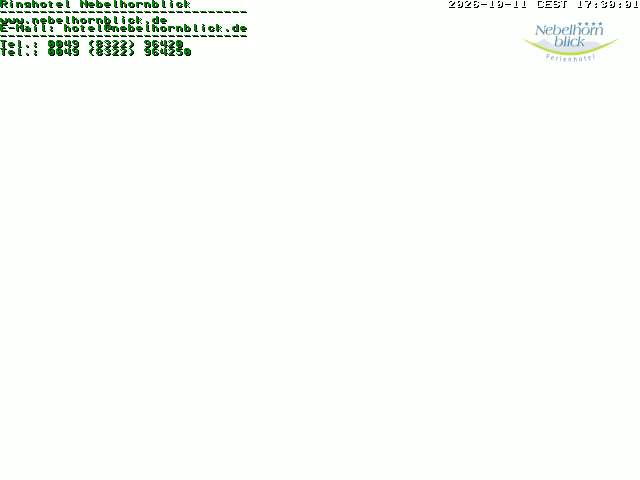 Webcam vom 11.10.2026 um 17:00 Uhr